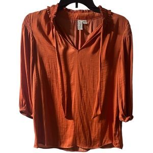 Joie tie neck blouse size S  EUC